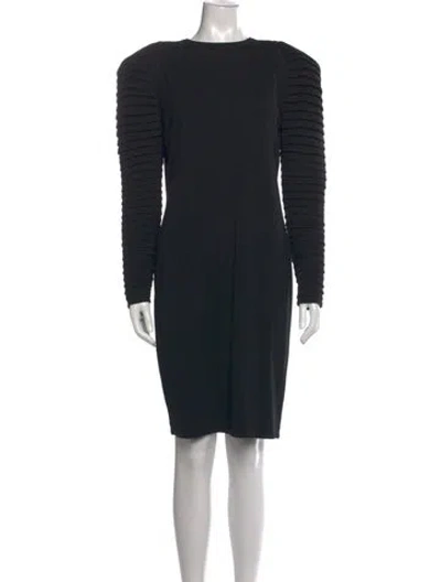 Pre-owned Genny Vintage Knee-length Dress In Black