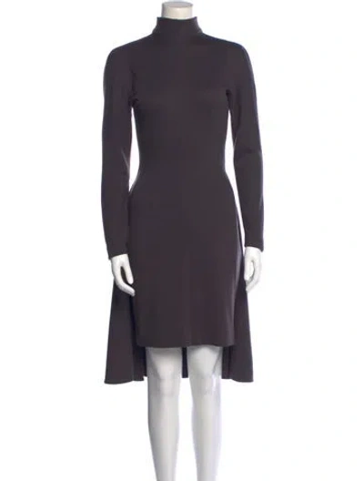 Pre-owned Genny Vintage Knee-length Dress In Gray