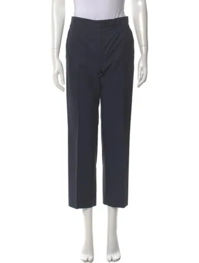 Pre-owned Genny Vintage Straight Leg Pants In Blue