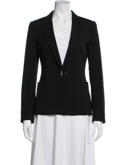 Pre-owned Genny Virgin Wool Blazer In Black