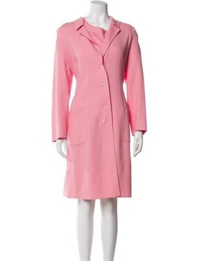 Pre-owned Genny Virgin Wool Set In Pink