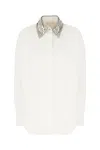 Genny White Poplin Shirt In White