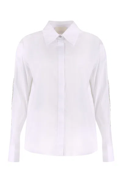 GENNY WOMEN WHITE REGULAR SOLID SHIRT