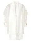 Genny Scarfed Top In White