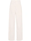 Genny Pleated Tapered Trousers In Neutrals