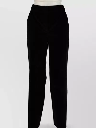 Genny Wide-leg Trousers In Black
