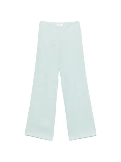 Genny Wide-leg Trousers In Blue