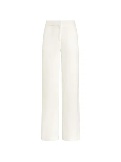 Genny Wide-leg Trousers In White