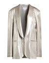 Genny Woman Blazer Cream Size 12 Viscose, Elastane In Neutral