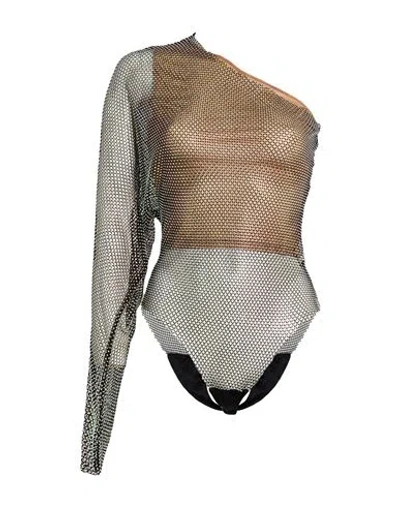 Genny Woman Bodysuit Black Size 4 Polyester