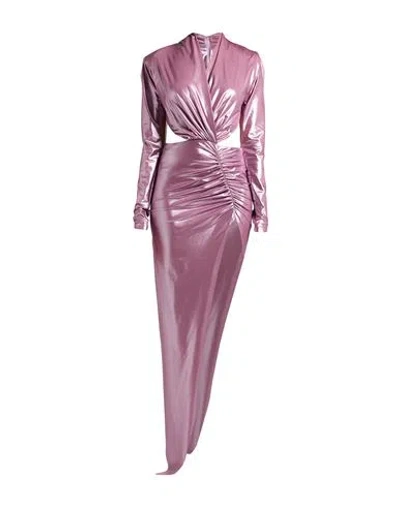 Genny Woman Mini Dress Mauve Size 4 Polyester, Elastane In Purple