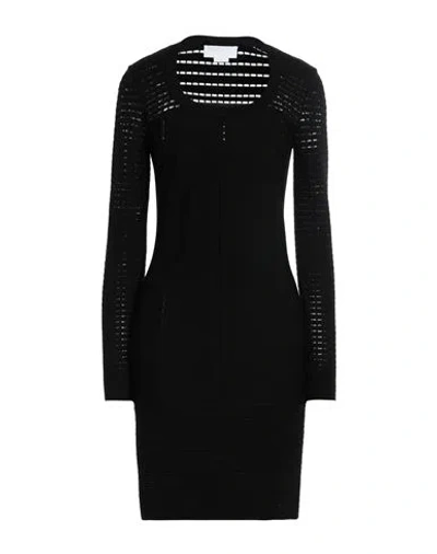 Genny Woman Mini Dress Black Size 6 Wool, Polyester