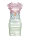 Genny Woman Mini Dress Pink Size 6 Viscose, Polyester In Pink