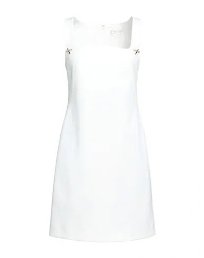 Genny Woman Mini Dress White Size 6 Viscose, Polyamide, Elastane