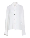 Genny Woman Shirt Off White Size 8 Silk In Multi