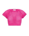 Genny Woman Top Fuchsia Size 4 Viscose, Elastane In Pink