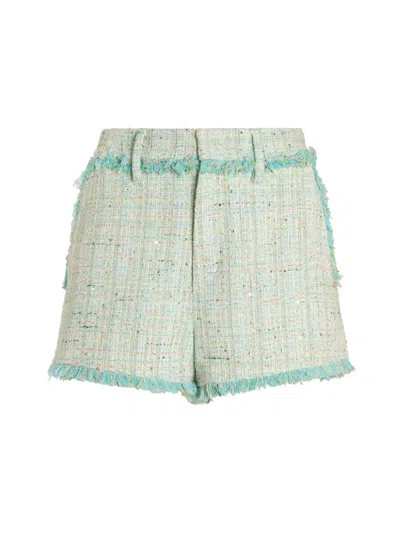 Genny Women's Mini Shorts For Spring/summer 2026 In Green