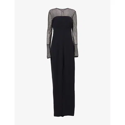 Genny Womens Black Strapless Rhinestone-embellished Woven Midi Dress