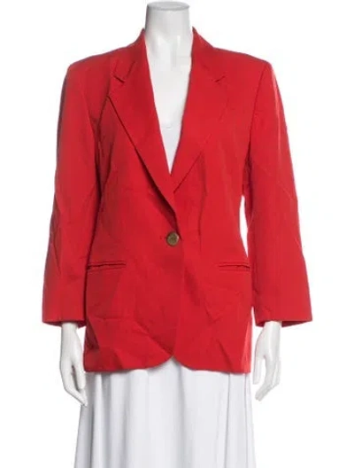 Pre-owned Genny Wool Blazer In Red