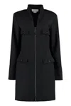 Genny Wool-blend Dress In Black