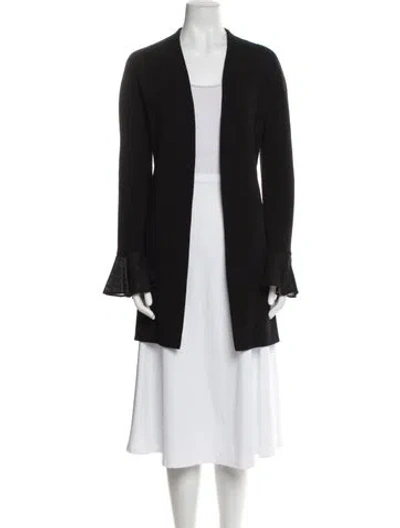 Pre-owned Genny Wool Coat In Black