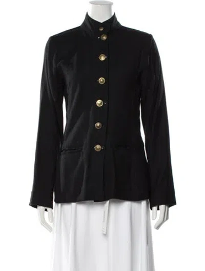 Pre-owned Genny Wool Evening Jacket In Black