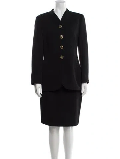 Pre-owned Genny Wool Short Set In Black