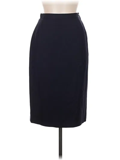 Pre-owned Genny Wool Skirt In Blue
