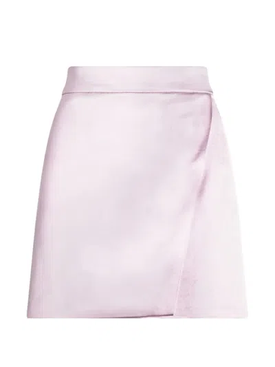 Genny Wrap Mini Skirt In Pink