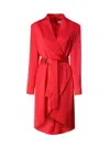 GENNY GENNY WRAP SATIN DRESS