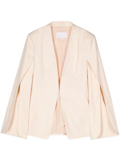 Genny Crinkled Cotton Jacket In Cream