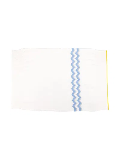 Gensami 3d-knit-detailing Blanket In White
