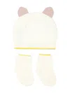 Gensami Animal-ears Hat Set In White