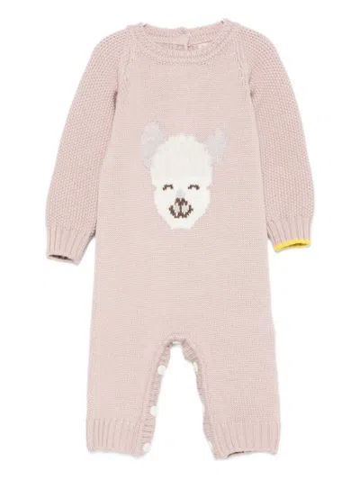 Gensami Babies' Bear-detail Romper In Brown
