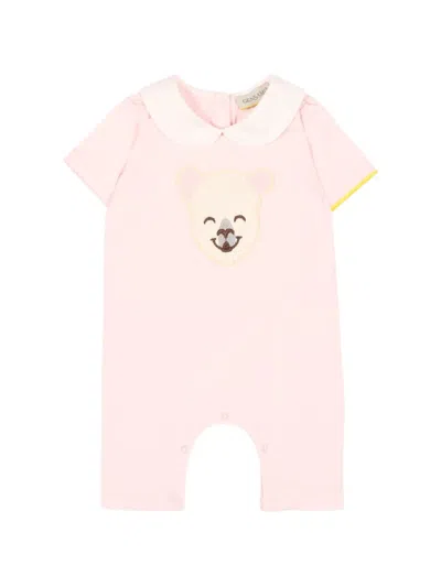 Gensami Babies' Bear-appliqué Shorties In Pink