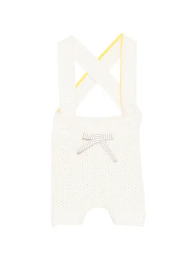 Gensami Bow-detail Babywear In Neutral