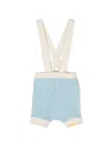 Gensami Contrast-trim Knitted Shorts In Blue