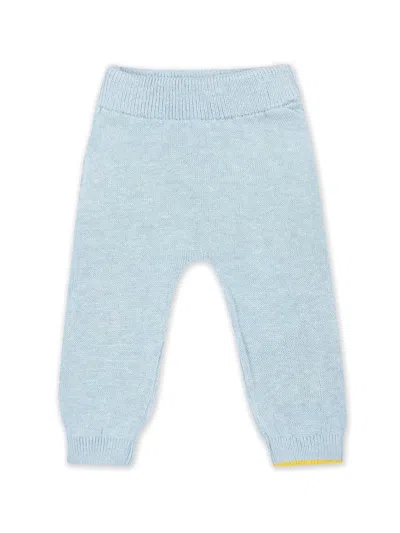 Gensami Babies' Elasticated-waistband Knitted Trousers In Blue