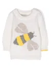 Gensami Graphic-print Round-neck Jumper In White