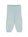 Gensami Heart-embroidered Knitted Trousers In 蓝色