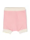 Gensami Knitted Casual Shorts In Pink