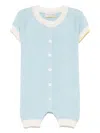 Gensami Knitted Romper In Blue