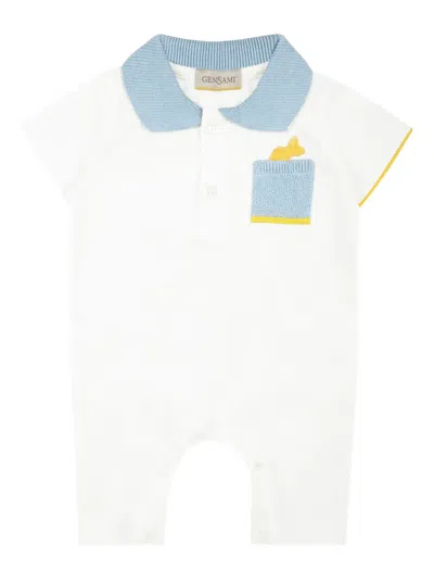 Gensami Babies' Knitted Romper In White