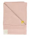 Gensami Llama-applique Wool Blanket In Pink