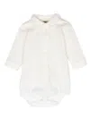 Gensami Long-sleeve Button-up Shorties In Neutrals