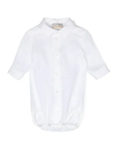 Gensami Babies' Long-sleeve Linen Shirt Body In White