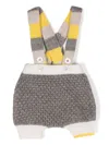Shop Gensami Overall Alpaca Wool-blend Shorts In Grey