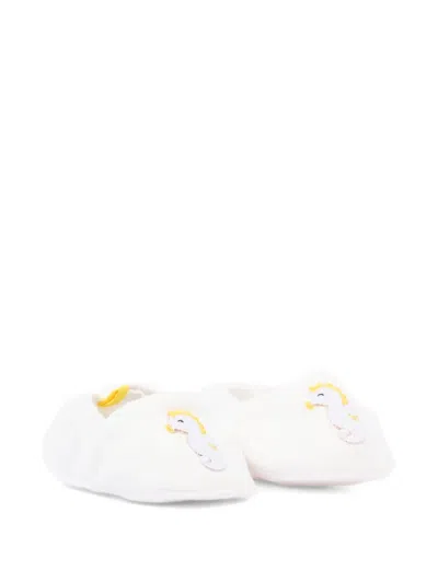 Gensami Babies' Seahorse-patch Crib Shoes In Neutral