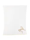 Gensami Sequin-bow Blanket In White