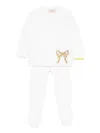 Gensami Sequin-embellished Babygrow Set In White